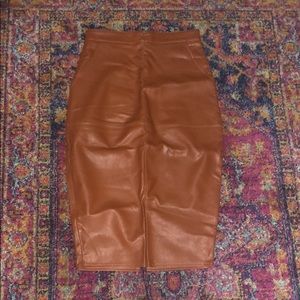 Missguided faux leather pencil skirt!